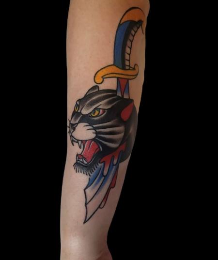 tattoos/ - Quade Dahlstrom Panther Dagger - 144394